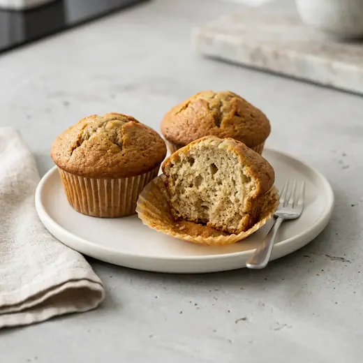 Fotografie receptu Banánové muffiny z horkovzdušné fritézy