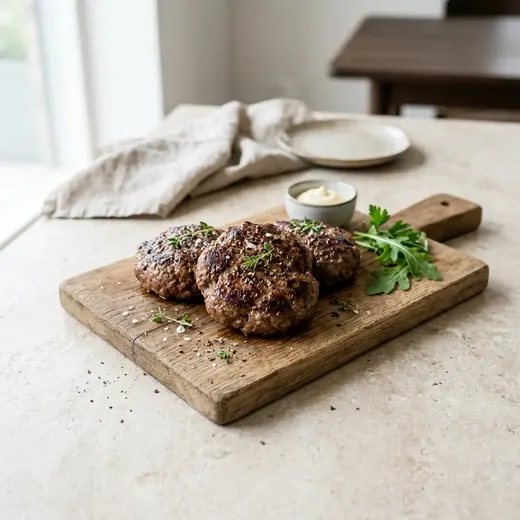 Fotografie receptu Burgerové placky z horkovzdušné fritézy