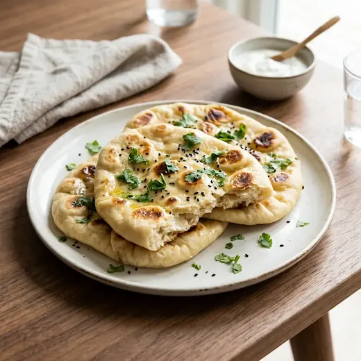 Fotografie receptu Chléb naan z horkovzdušné fritézy