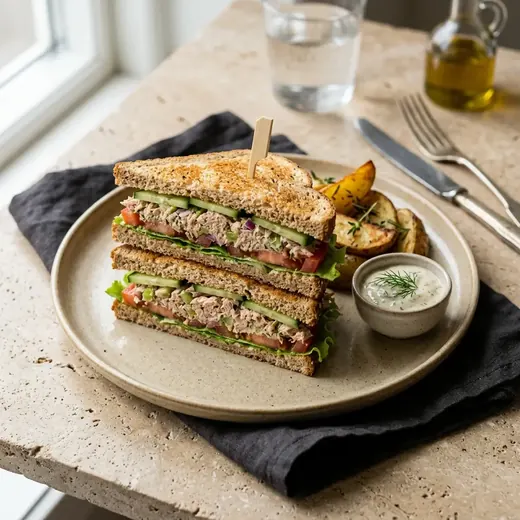 Fotografie receptu Club sandwich s tuňákem