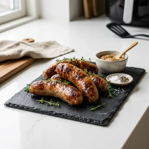 Fotografie receptu Dánská vánoční klobása z horkovzdušné fritézy