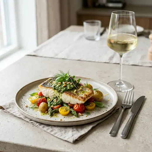 Fotografie receptu Halibut s pestem