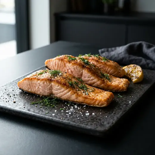 Fotografie receptu Kousky lososa z horkovzdušné fritézy