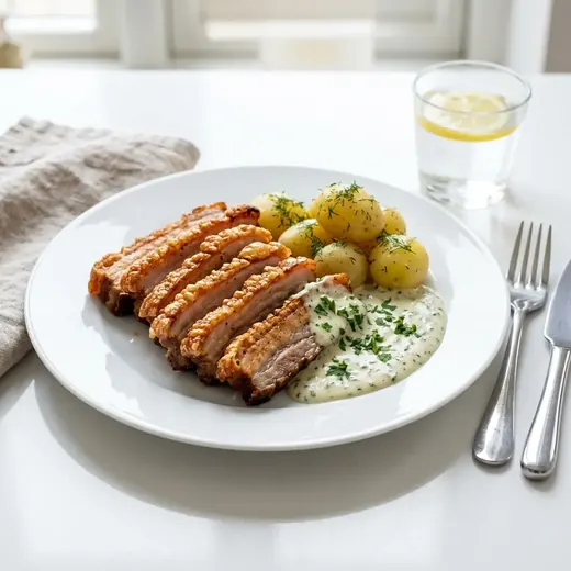 Fotografie receptu Křupavý vepřový bůček