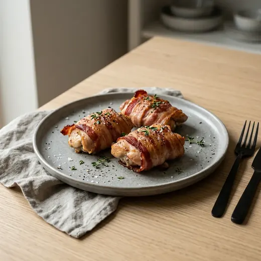 Fotografie receptu Kuře se slaninou z horkovzdušné fritézy