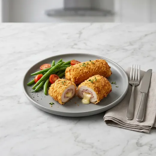 Fotografie receptu Kuřecí cordon bleu z horkovzdušné fritézy