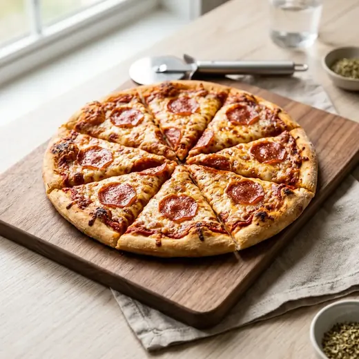 Fotografie receptu Mražená pizza z horkovzdušné fritézy