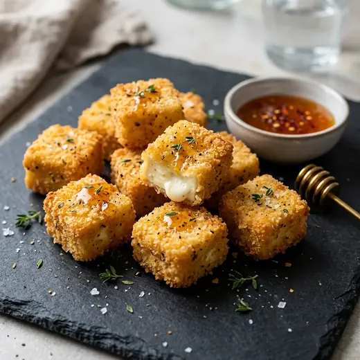 Fotografie receptu Obalovaná feta z horkovzdušné fritézy