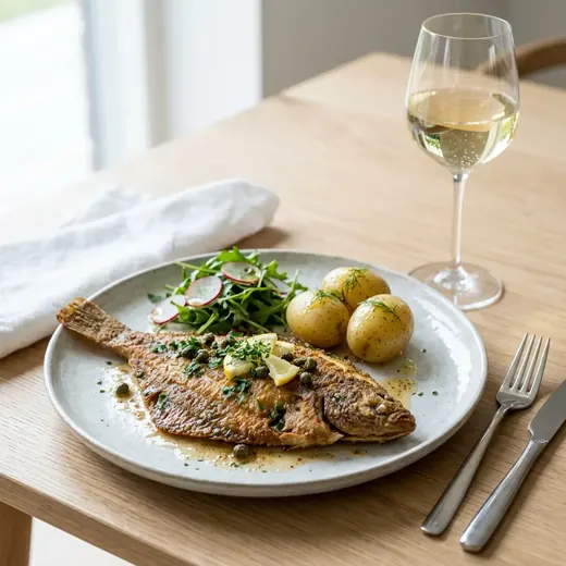 Fotografie receptu Platýs à la meunière