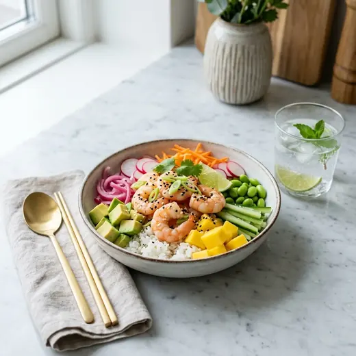 Fotografie receptu Poke bowl s krevetami