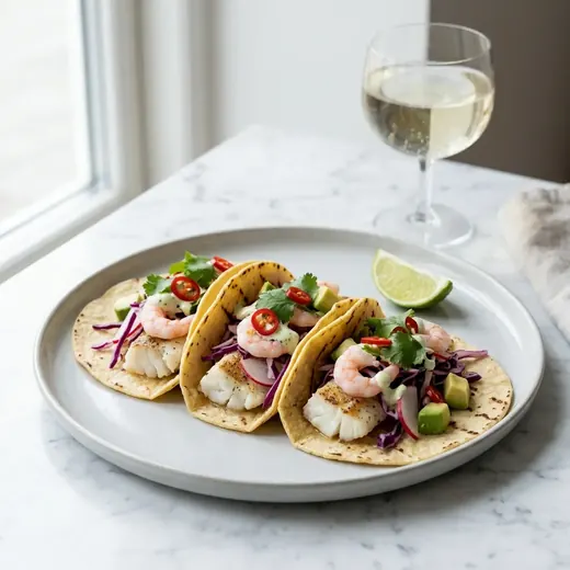 Fotografie receptu Rybí tacos s krevetami