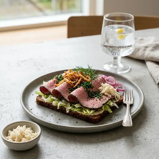 Fotografie receptu Studený roastbeef k obědu