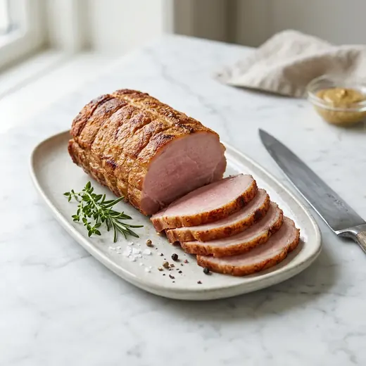 Fotografie receptu Uzená vepřová pečeně z horkovzdušné fritézy