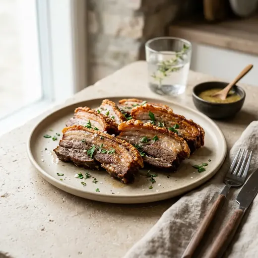 Fotografie receptu Vepřový bůček z horkovzdušné fritézy