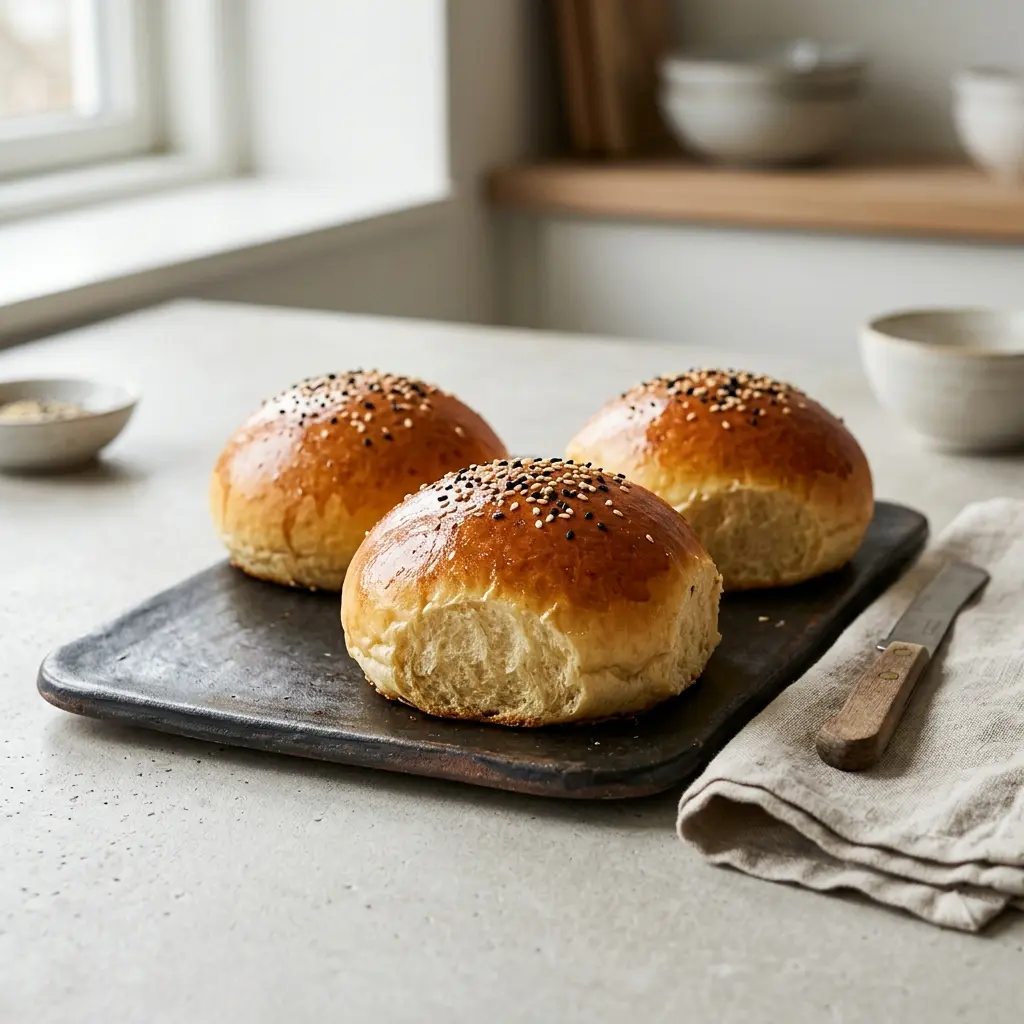 Fotografie receptu Brioche burgerové housky