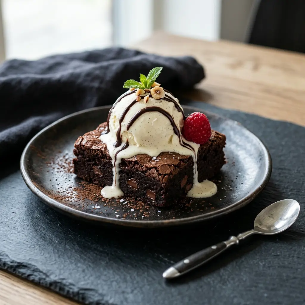 Fotografie receptu Brownie se zmrzlinou