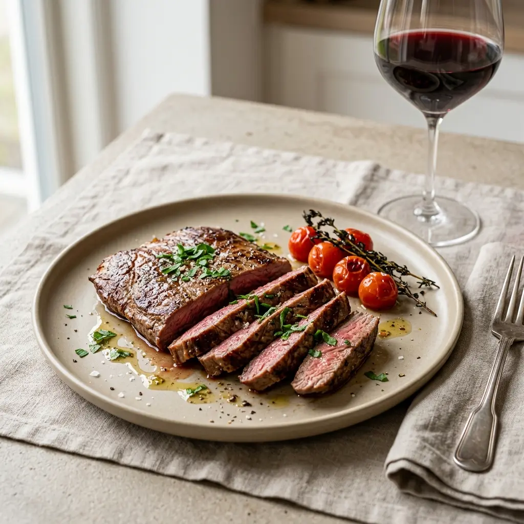 Fotografie receptu Flank steak na pánvi
