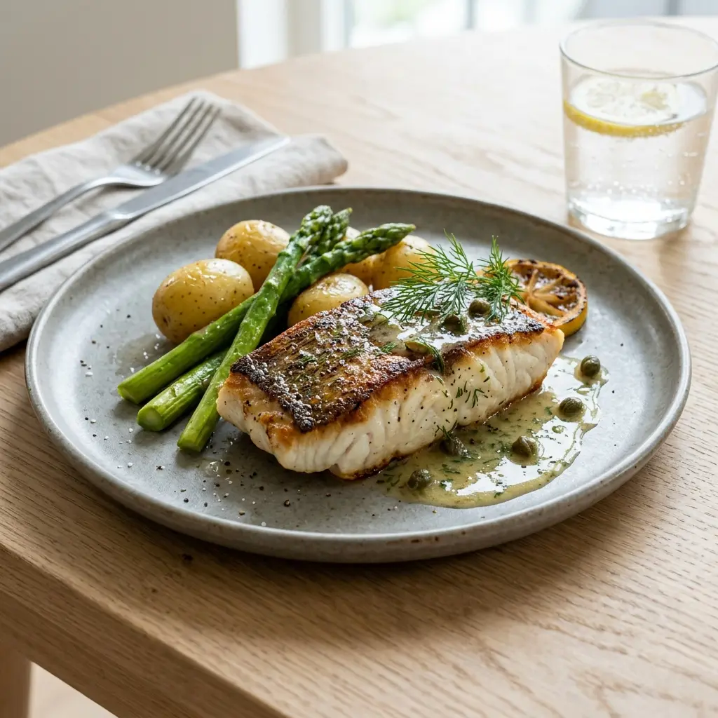 Fotografie receptu Halibut na pánvi