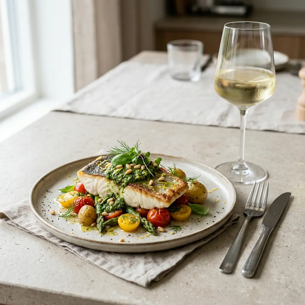 Fotografie receptu Halibut s pestem