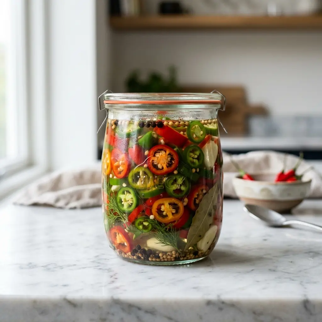 Fotografie receptu Nakládané chilli papričky