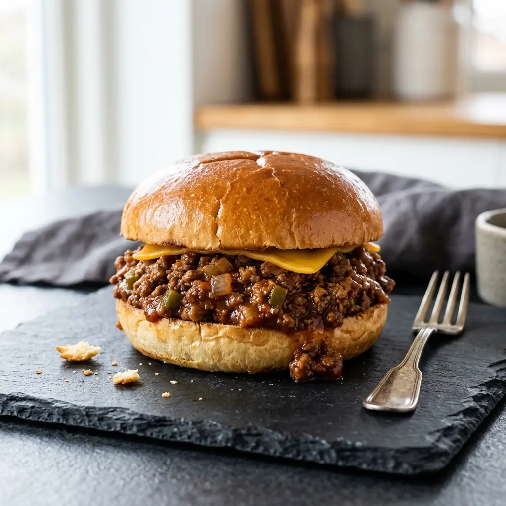 Fotografie receptu Sloppy Joe sendvič
