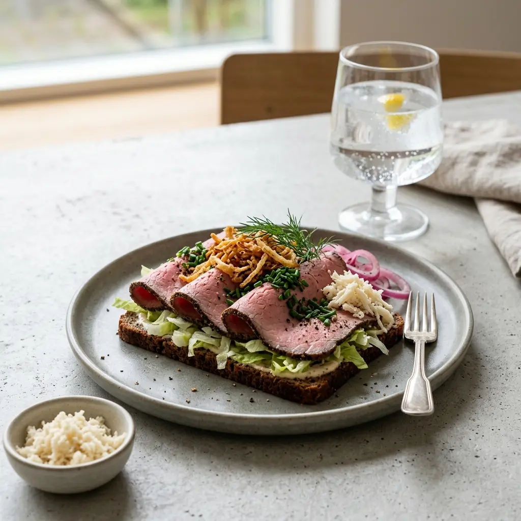 Fotografie receptu Studený roastbeef k obědu