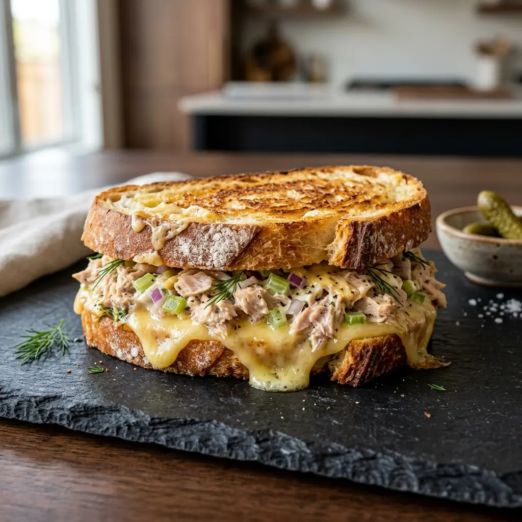 Fotografie receptu Tuna melt sendvič
