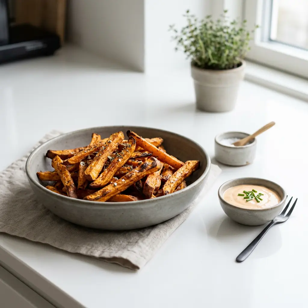 Fotografie receptu Batátové hranolky z horkovzdušné fritézy