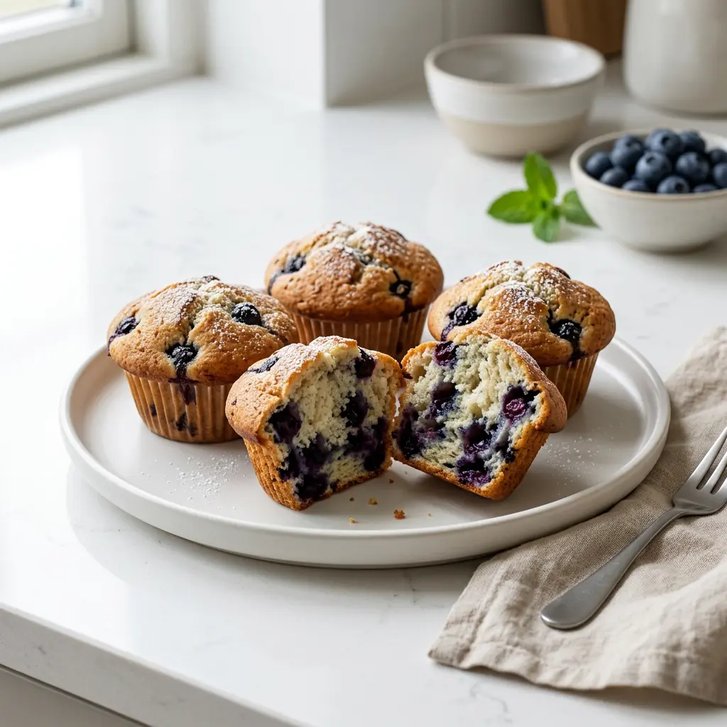 Fotografie receptu Borůvkové muffiny z horkovzdušné fritézy