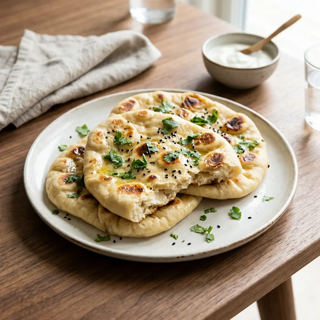 Fotografie receptu Chléb naan z horkovzdušné fritézy