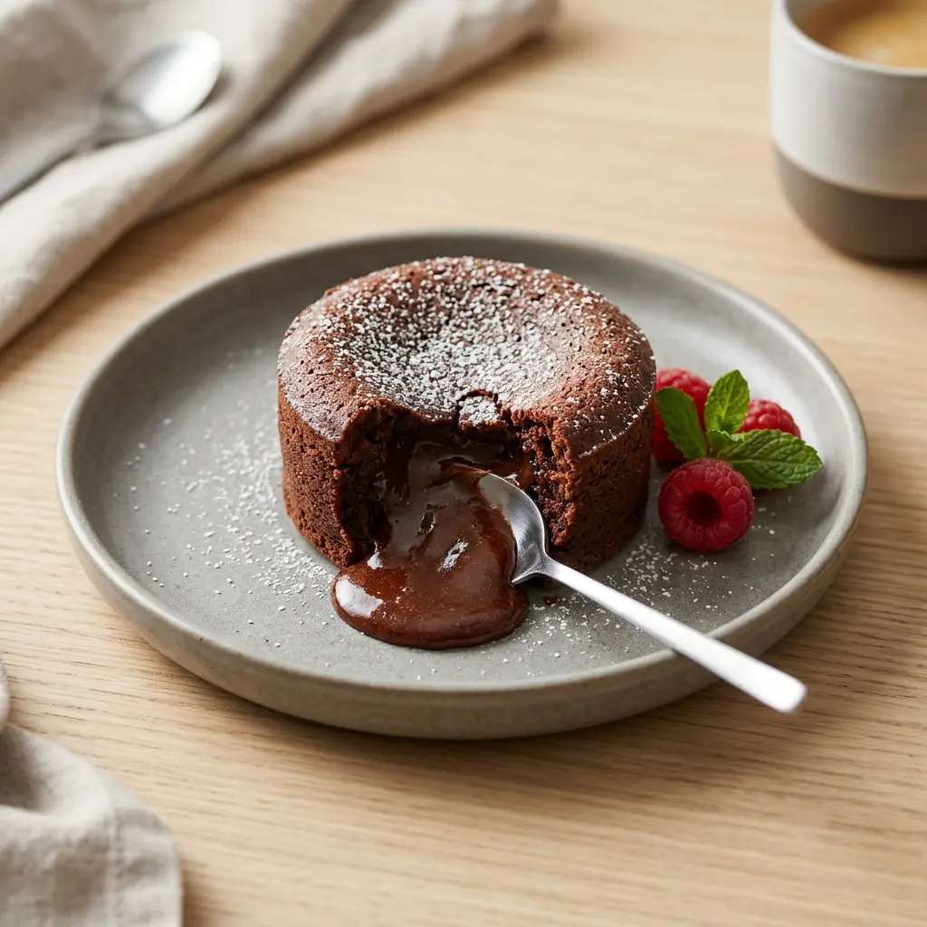 Fotografie receptu Čokoládový fondant z horkovzdušné fritézy