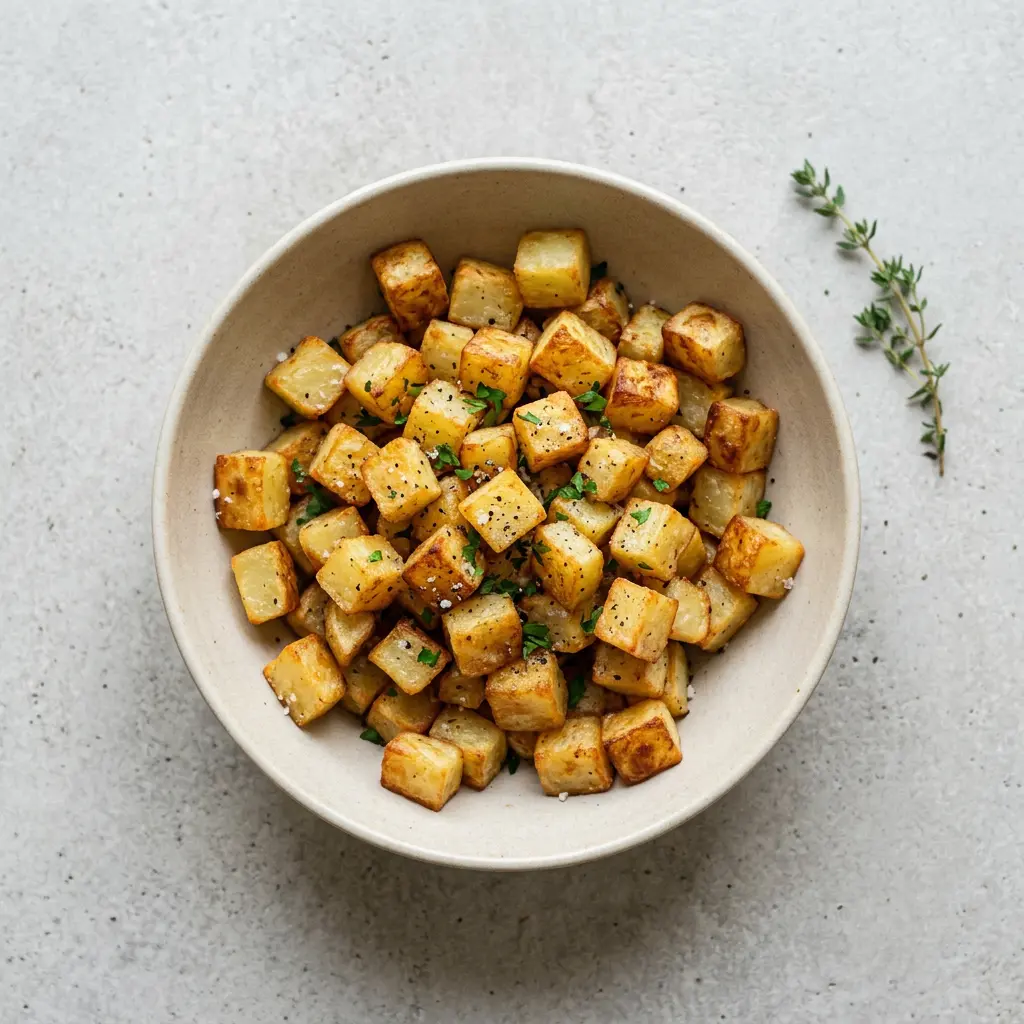 Fotografie receptu Kostičky brambor z horkovzdušné fritézy