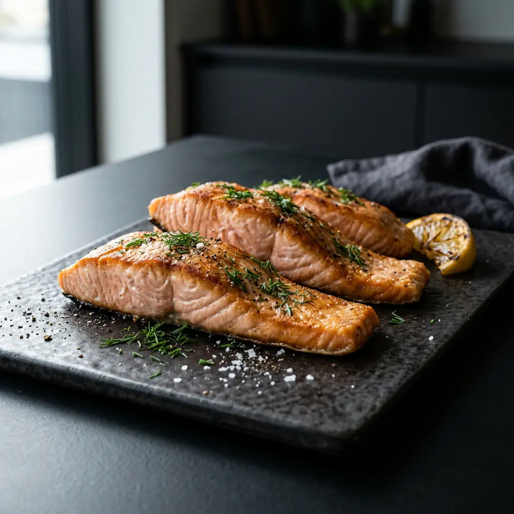 Fotografie receptu Kousky lososa z horkovzdušné fritézy