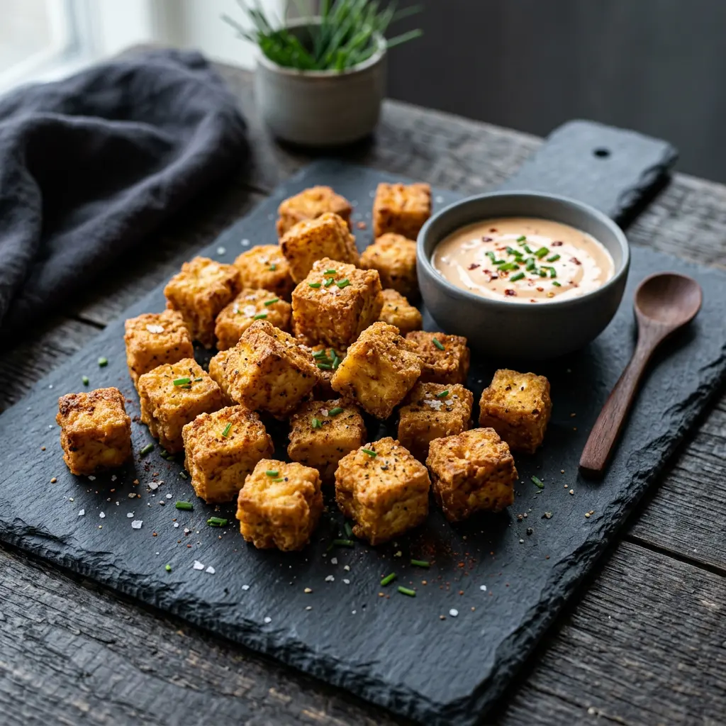 Fotografie receptu Křupavé tofu z horkovzdušné fritézy