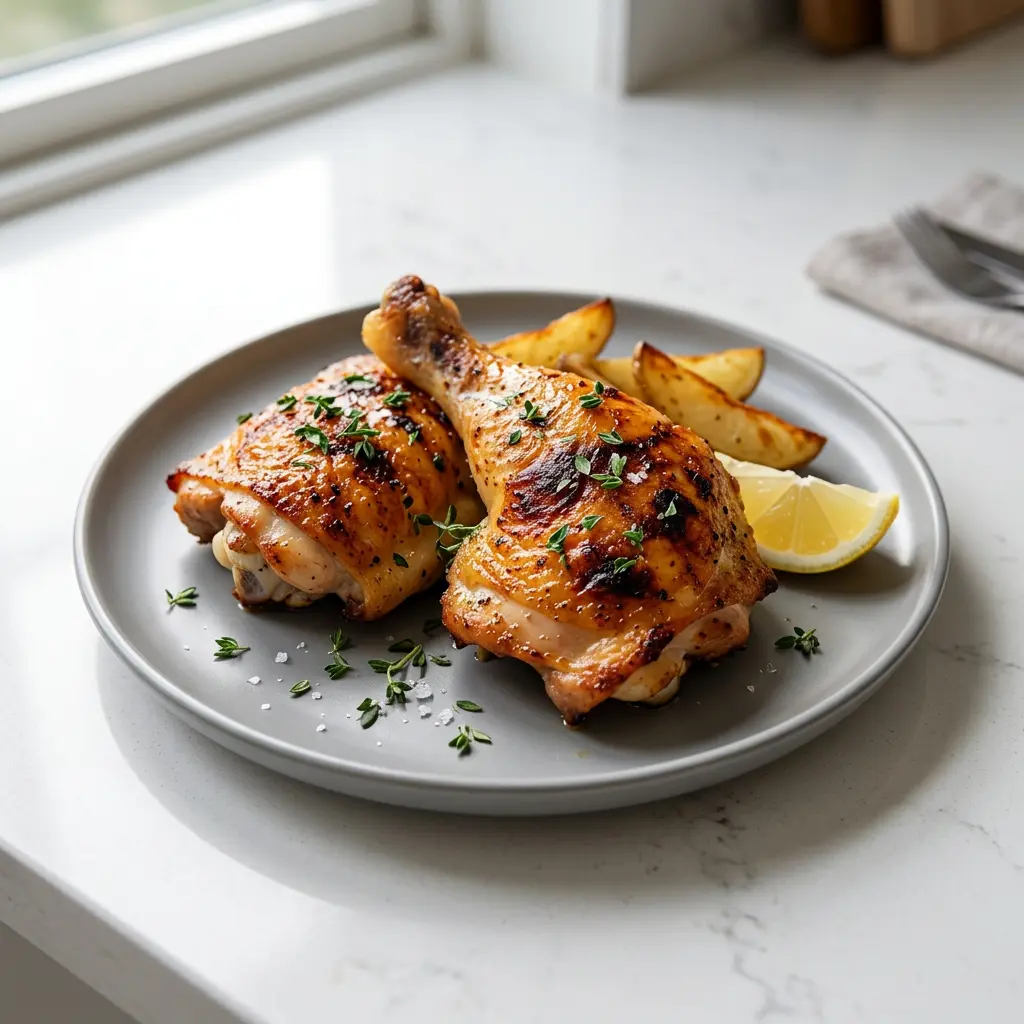Fotografie receptu Kuřecí čtvrtky z horkovzdušné fritézy