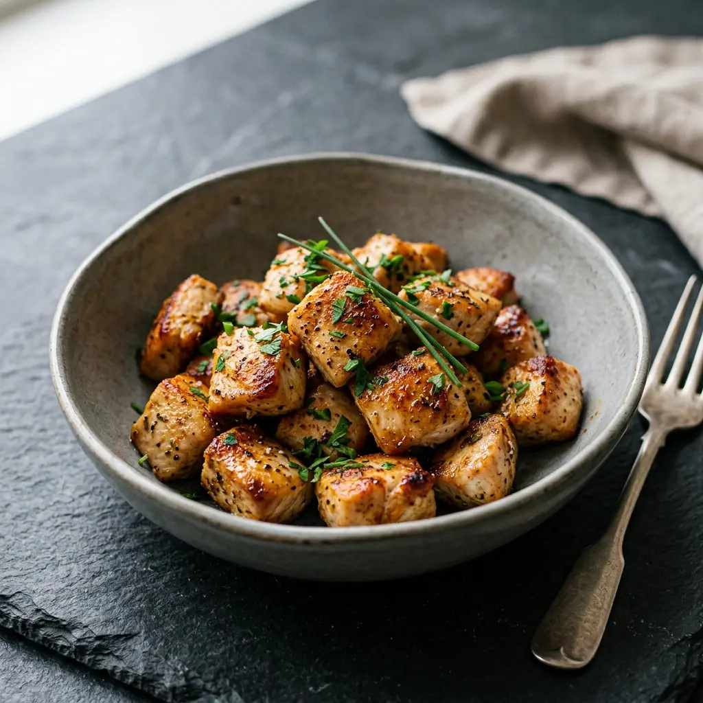 Fotografie receptu Kuřecí kostky z horkovzdušné fritézy