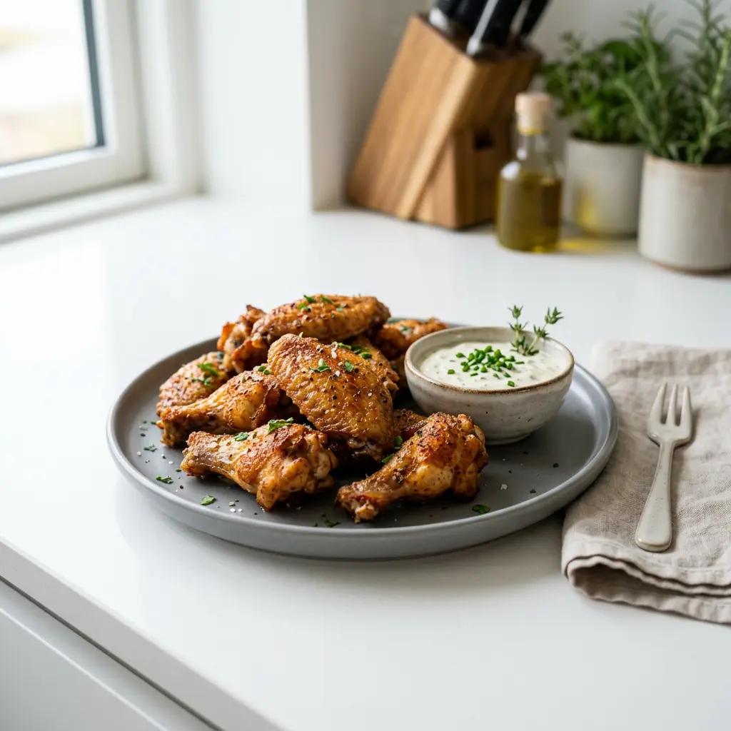 Fotografie receptu Kuřecí křídla z horkovzdušné fritézy
