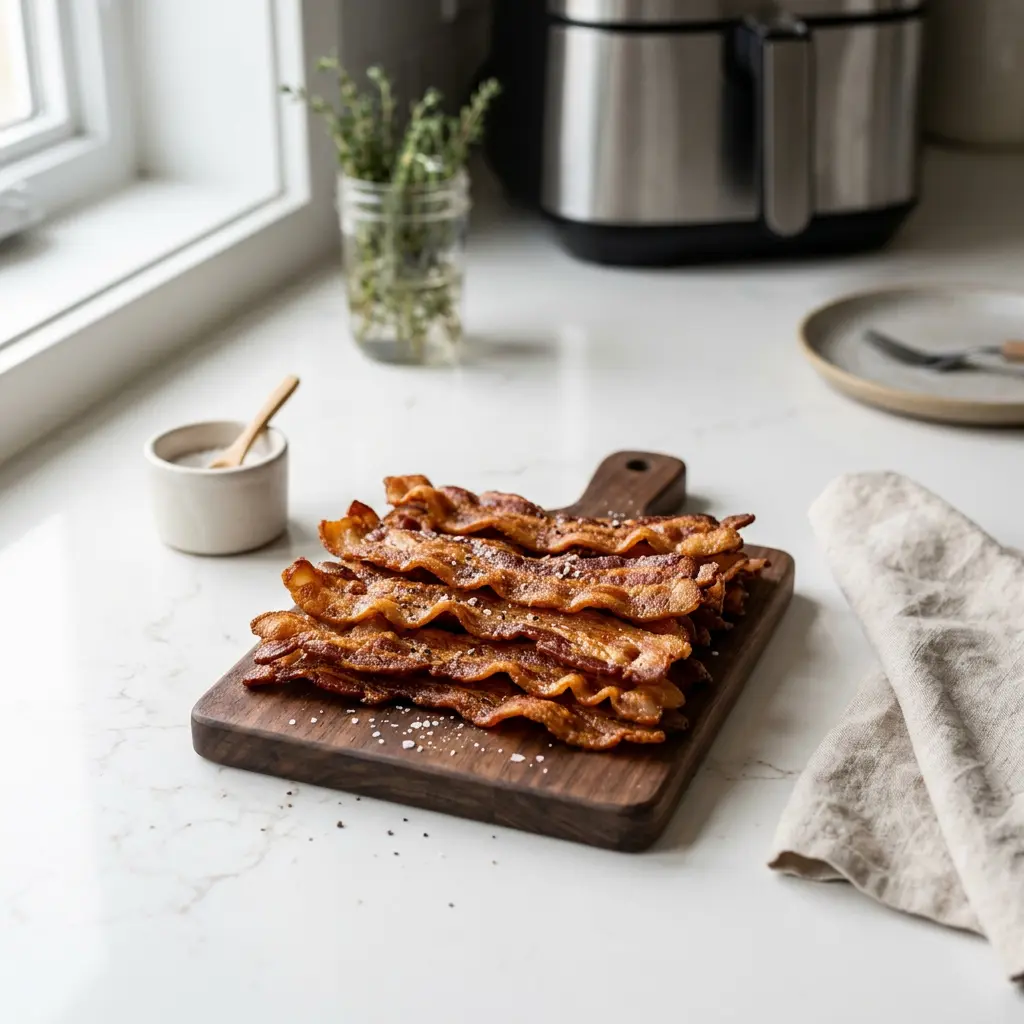 Fotografie receptu Slanina z horkovzdušné fritézy